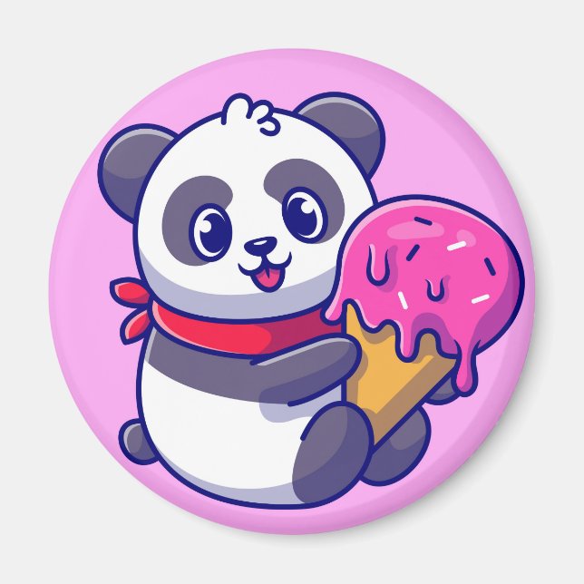 Íman Magneta de Urso de Panda (Frente)