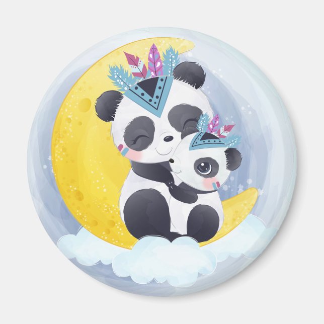 Íman Magneta de Urso de Panda (Frente)