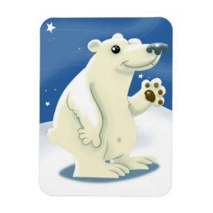 Íman Magneta de Urso Polar Amigável