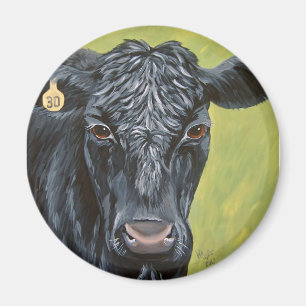 Íman Magneta de Vaca de Ângulo Negro