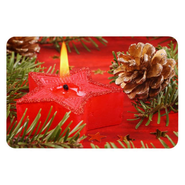 Íman Magneta de Velas de Natal Premium (Horizontal)