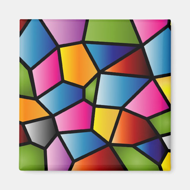 Íman Magneta de vidro abstrato (Frente)