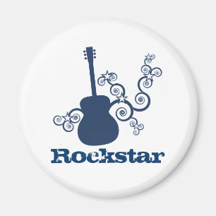Íman Magneta de violão Rockstar, Royal Blue