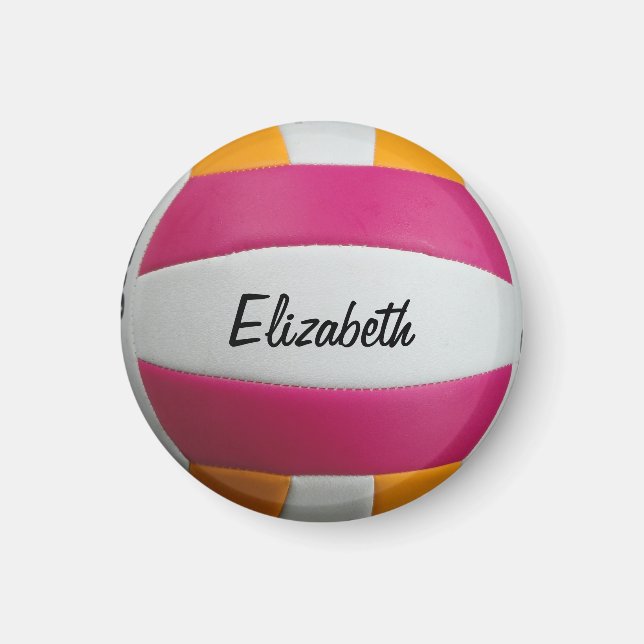 Íman Magneta de Voleibol Personalizável (Frente)
