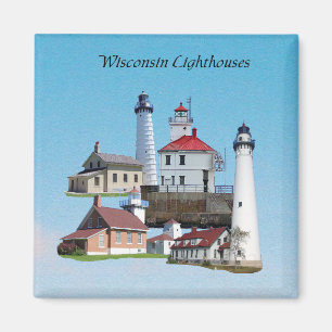 Íman Magneta de Wisconsin Lighthouse