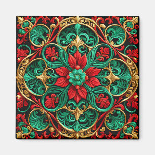 Íman Magneta decorativa de Natal verde