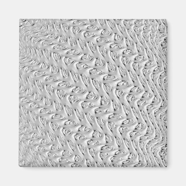 Íman Magneta Design de prata decorativa (Frente)