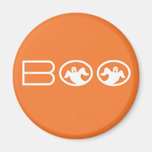 Íman Magneta do Boo Halloween, amarelo e branco