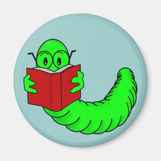 Íman Magneta do Bookworm (Frente)