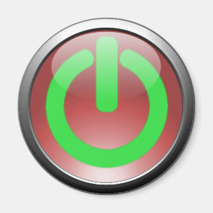 Íman Magneta do botão de energia vermelho