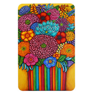 Íman Magneta do Buquê de Celebração