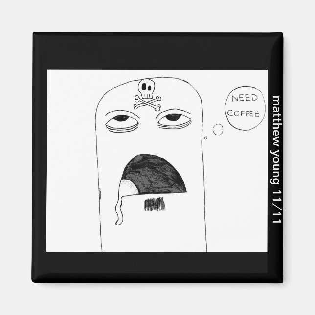 Íman Magneta do Café (Frente)