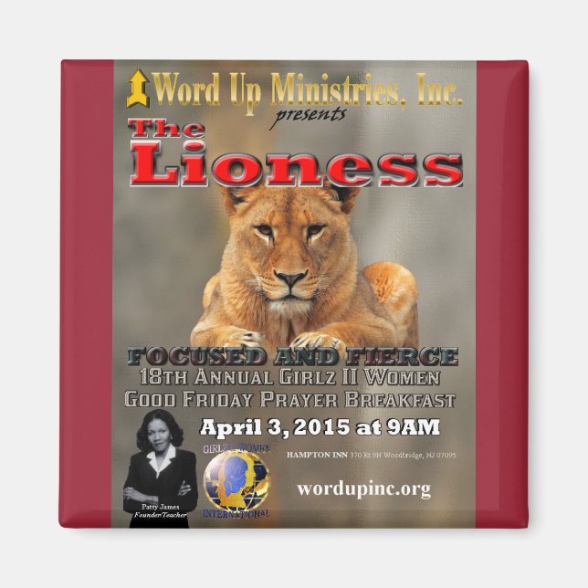 Íman Magneta do café da manhã do G2W 2015 (Frente)