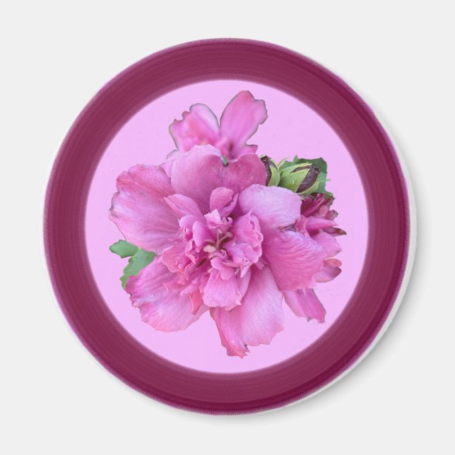 Íman Magneta do Círculo Rosa da Lucy (Frente)