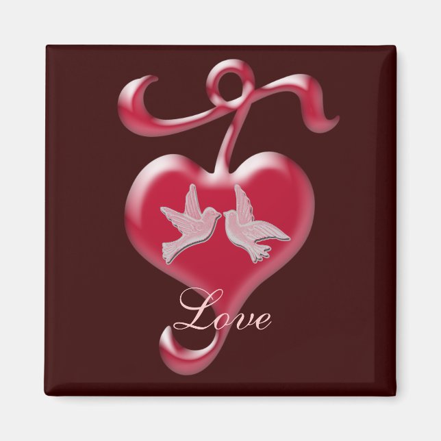 Íman Magneta do coração do amor (Frente)