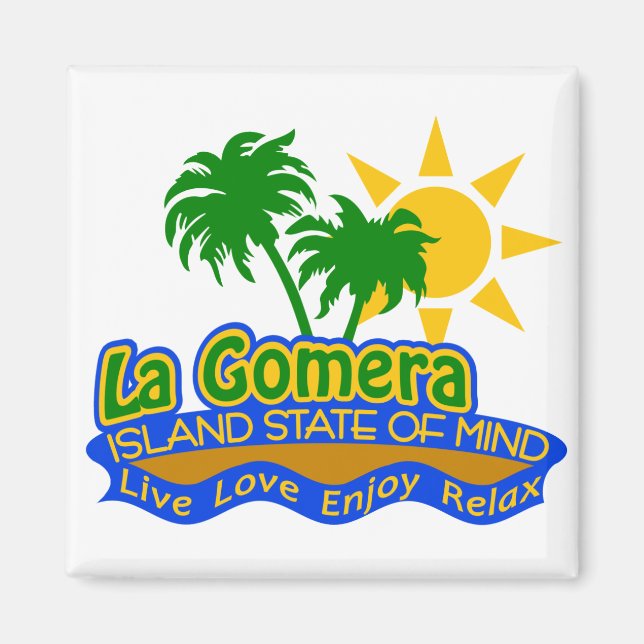 Íman Magneta do Estado da Mente La Gomera (Frente)
