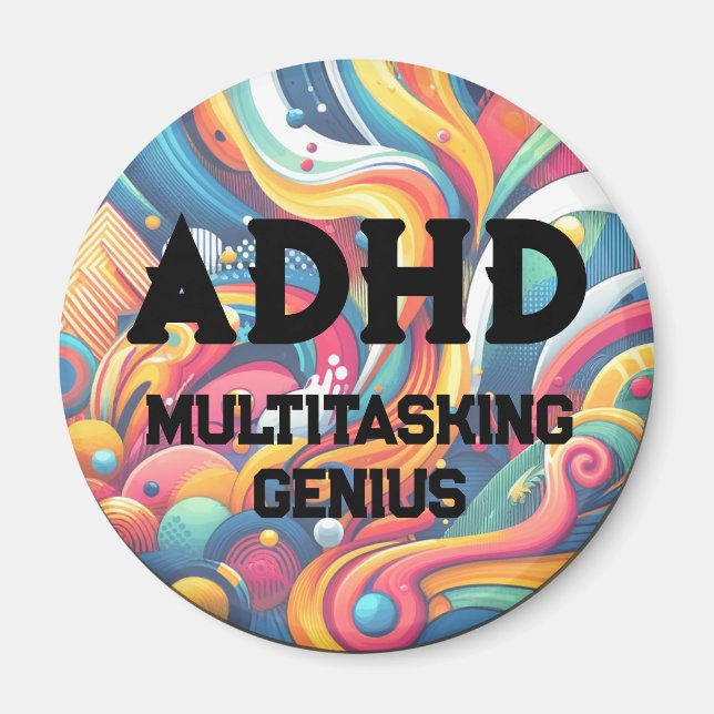 Íman Magneta do Genuis de Multitarefa ADHD (Frente)
