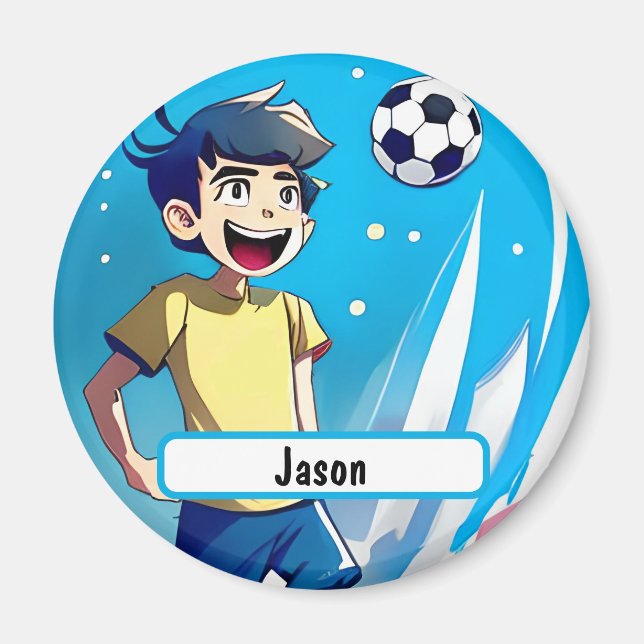 Íman Magneta do Kicker com o Nametag Personalizável (Frente)