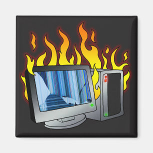 Íman Magneta do Quadrado de Fogo do Computador