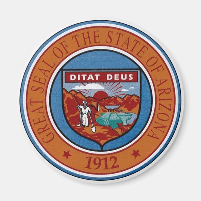 Íman Magneta do selo do estado da arizona (Frente)