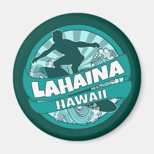 Íman Magneta do surfista terrestre Lahaina Hawaii