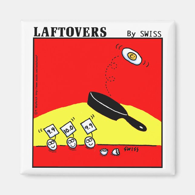 Íman Magneta Engraçada Com Ovos De Gymnast (Frente)