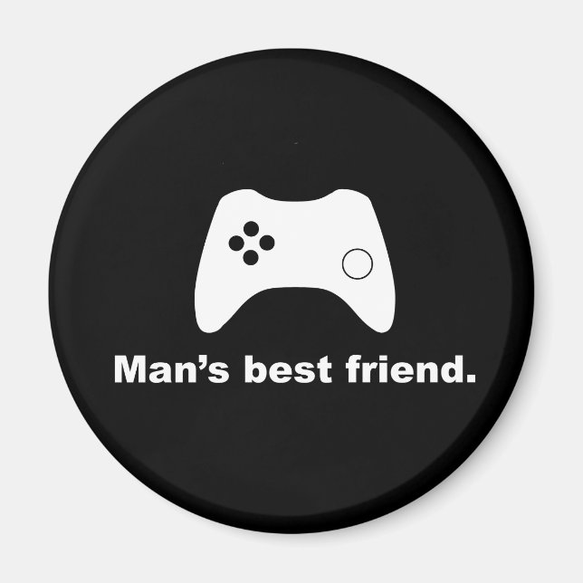 Íman Magneta Engraçado do Melhor Amigo do Homem (Frente)