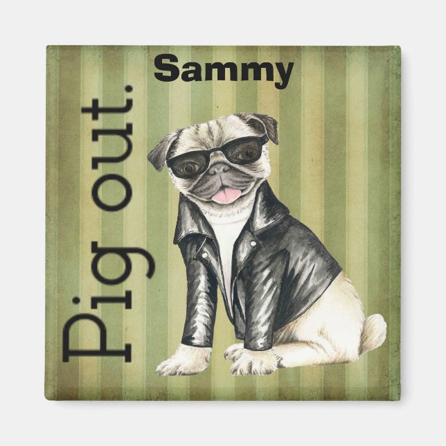 Íman Magneta Engraçado Personalizado (Frente)