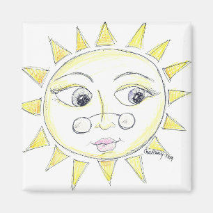 Íman Magneta ensolarada de olhos brilhantes