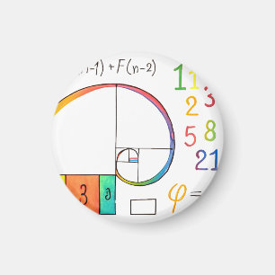 Íman Magneta Espiral Fibonacci