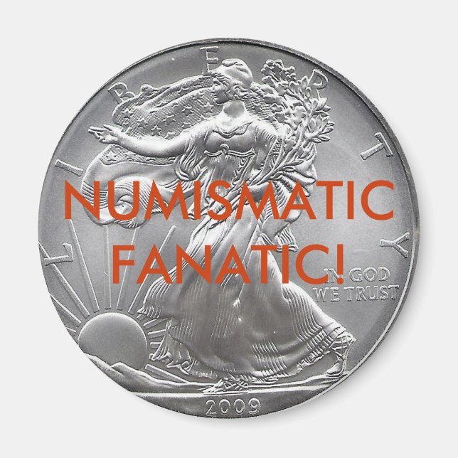 Íman Magneta FANÁTICA NUMISMÁTICA (Frente)