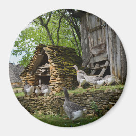 Íman Magneta fazenda redonda tradicional de foie gras g