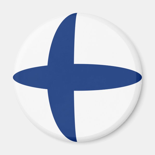 Íman Magneta Finlandia de Bandeira (Frente)