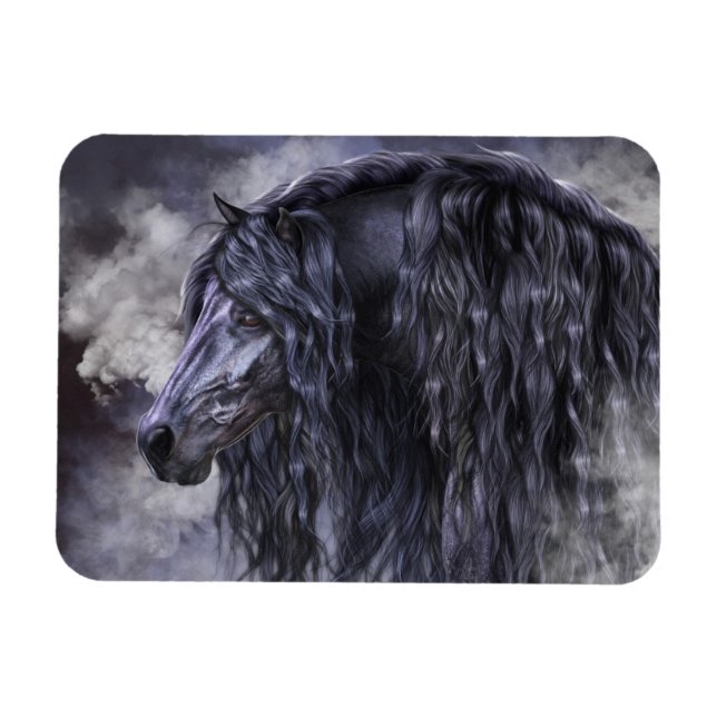 Íman Magneta Flexi de Fumo e Ebony (Horizontal)