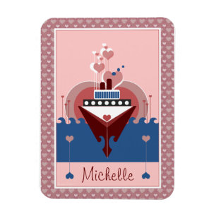 Íman Magneta Flexi Personalizada Com Amor A Navio Cruze