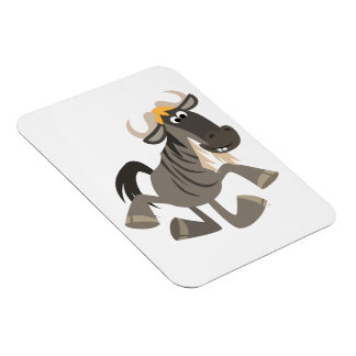 Íman Magneta flexível de dança de cartoons Wildebeest