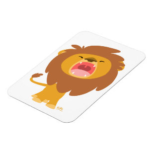Íman Magneta flexível de desenho de leão giratório boni