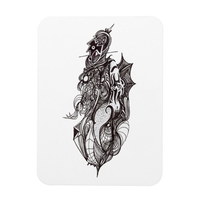 Íman Magneta flexível de desenho de tinta de ponta alad (Vertical)