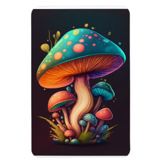 Íman Magneta flexível de fotos da Amanita Azul Trippy