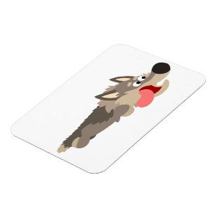 Íman Magneta Flexível De Lobo De Cartoon De Frota