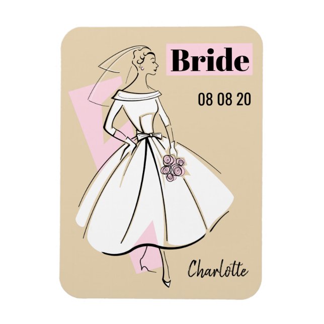 Íman Magneta flexível de Noiva Neutral Bride (Vertical)