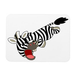 Íman Magneta flexível de zebra, de desenho animado e ca