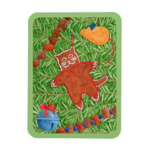 Íman Magneta flexível do GATINHO GINGERBREAD