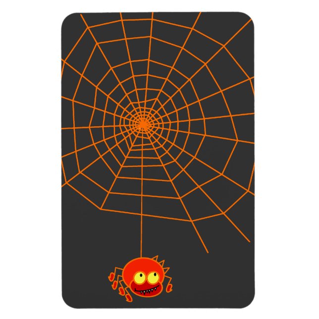 Íman Magneta flexível do Halloween na Web Spider (Vertical)