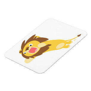 Íman Magneta flexível do leão de desenho, muito faminta