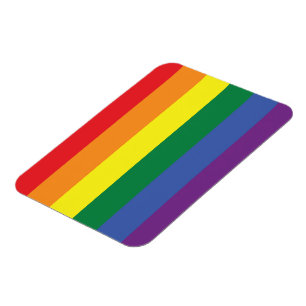 Íman Magneta flexível do orgulho LGBT (Horizontal)