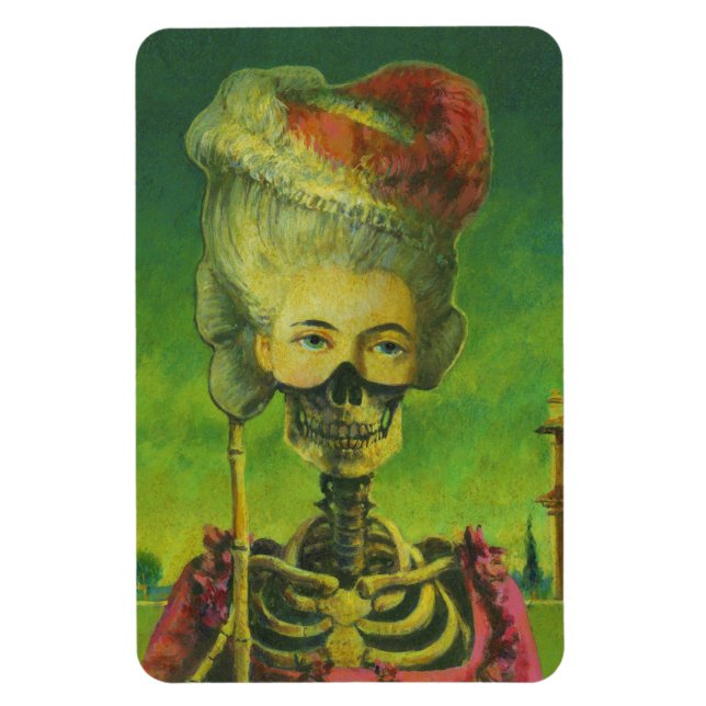 Íman Magneta flexível do Skeleto gótico (Vertical)