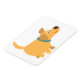 Íman Magneta flexível Labrador amarelo de desenho bonit