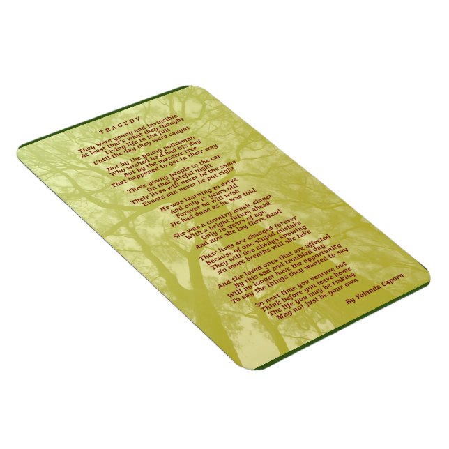 Íman Magneta flexível tragédia (Lado Direito)