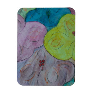 Íman Magneta Floral abstrato Summer